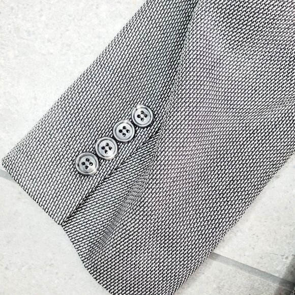 Hart Schaffner Marx Mens Grey Blazer Suit Jacket Formal Work Business SZ 41R - Picture 7 of 12